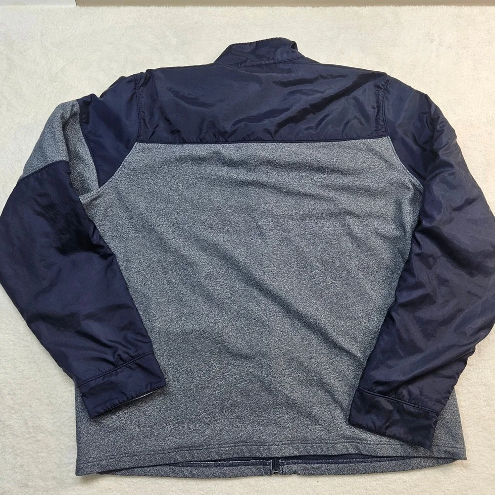 Under Armour Mens ColdGear Full Zip Jacket Gray Navy Blue 3XL Loose Fit 1320997